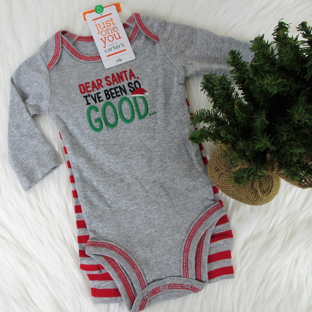 Carter's "Dear Santa, I've Been So Good" outfit NB